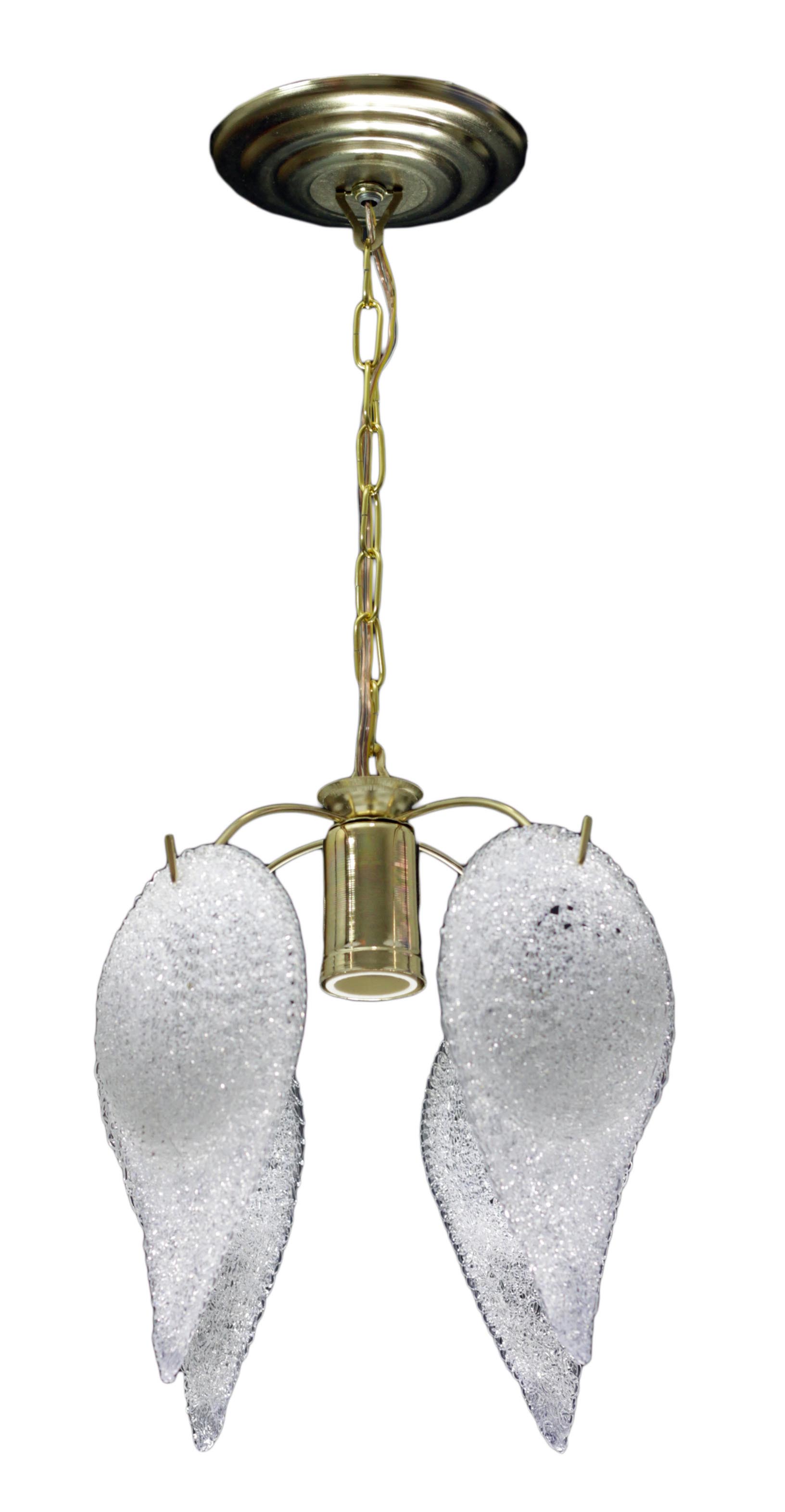 Lustre Com 04 Folhas Dourado