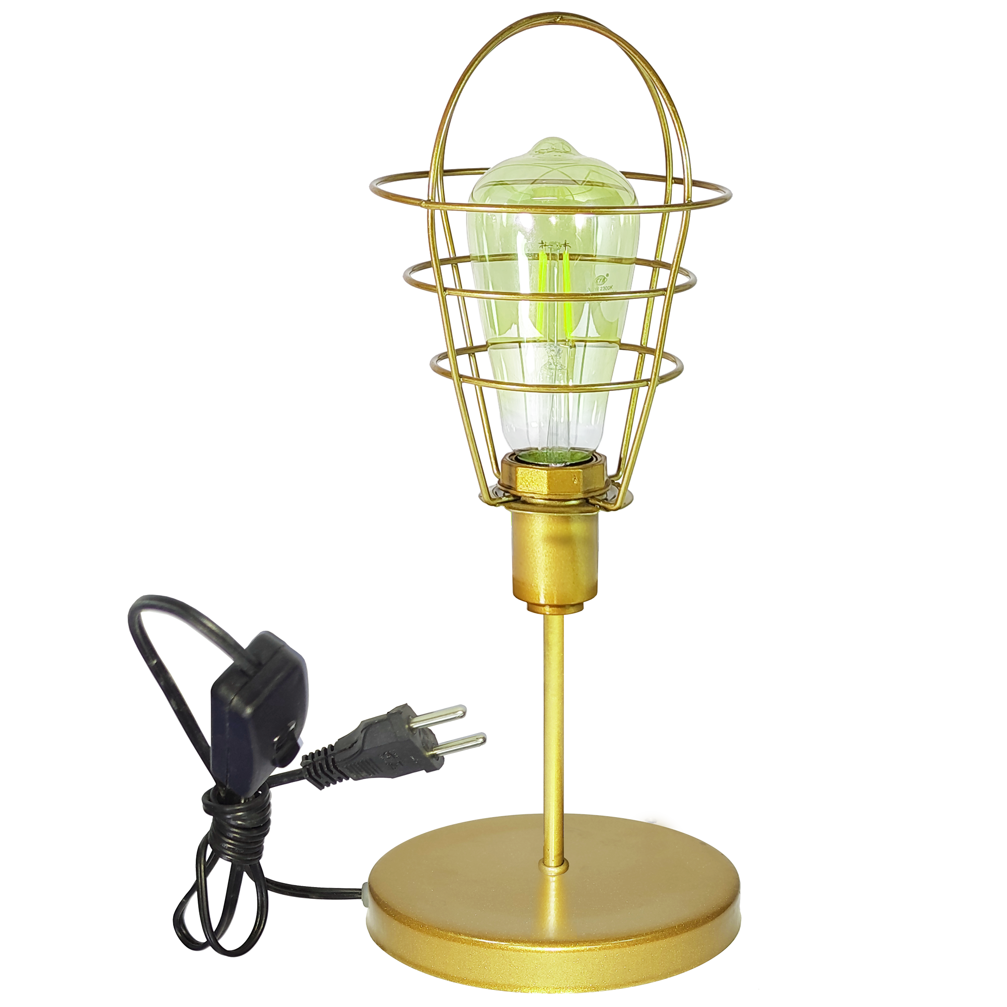 Abajur Mini Aramado Lampshape Dourado                                                               