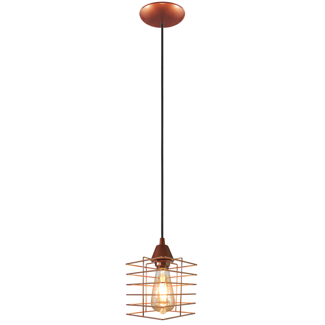 Pendente Aramado Boxy Cobre