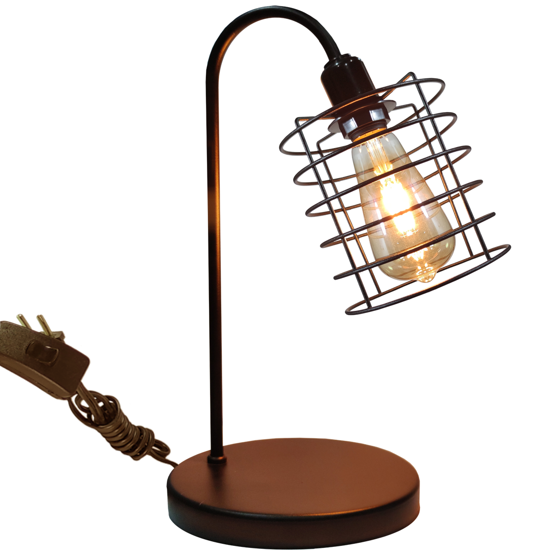 Lumin�ria de Mesa Aramado Chochin Preto                                                             