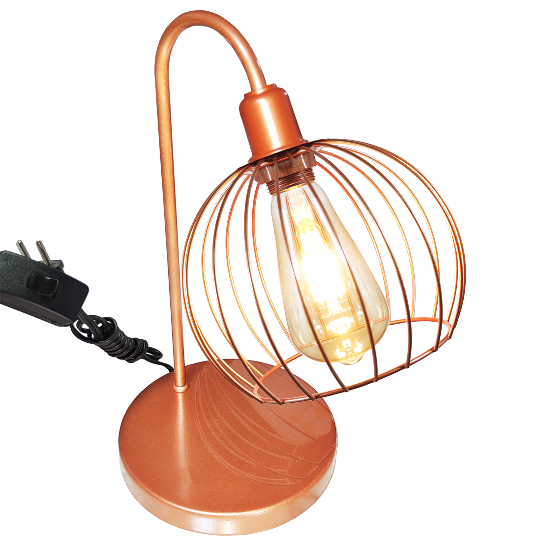 Lumin�ria de Mesa Aramado Tangerine Cobre                                                           