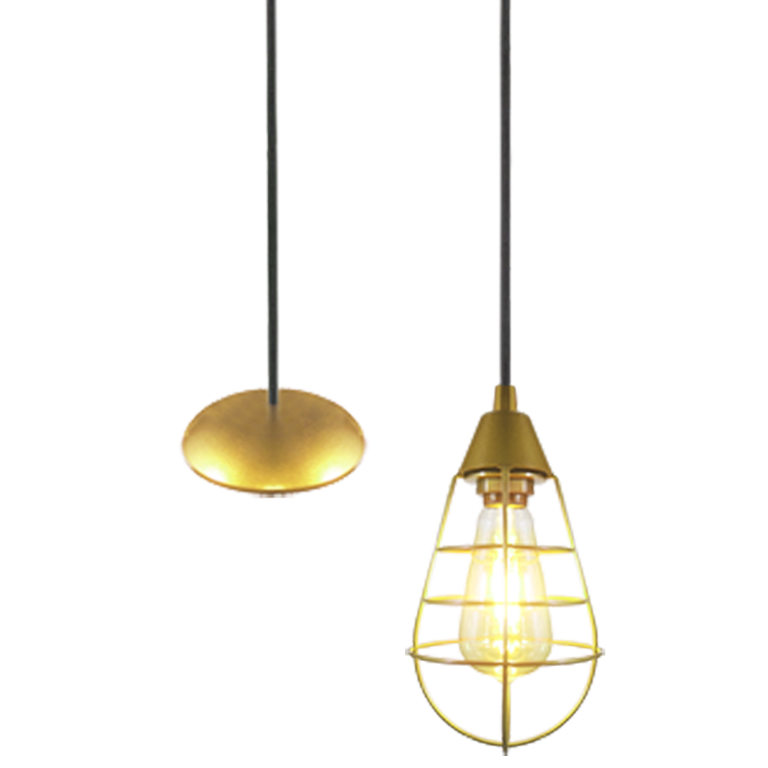 Pendente Aramado Lampshape Dourado                                                                  