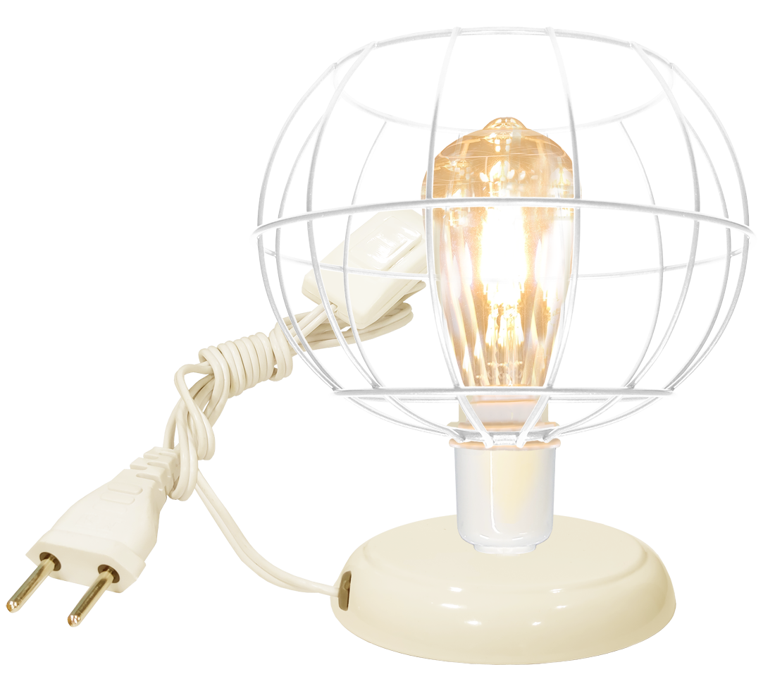 Abajur Aramado Tangerine 2 Branco                                                                   