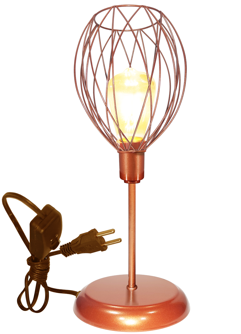 Abajur Classico Aramado Nest Cobre                                                                  