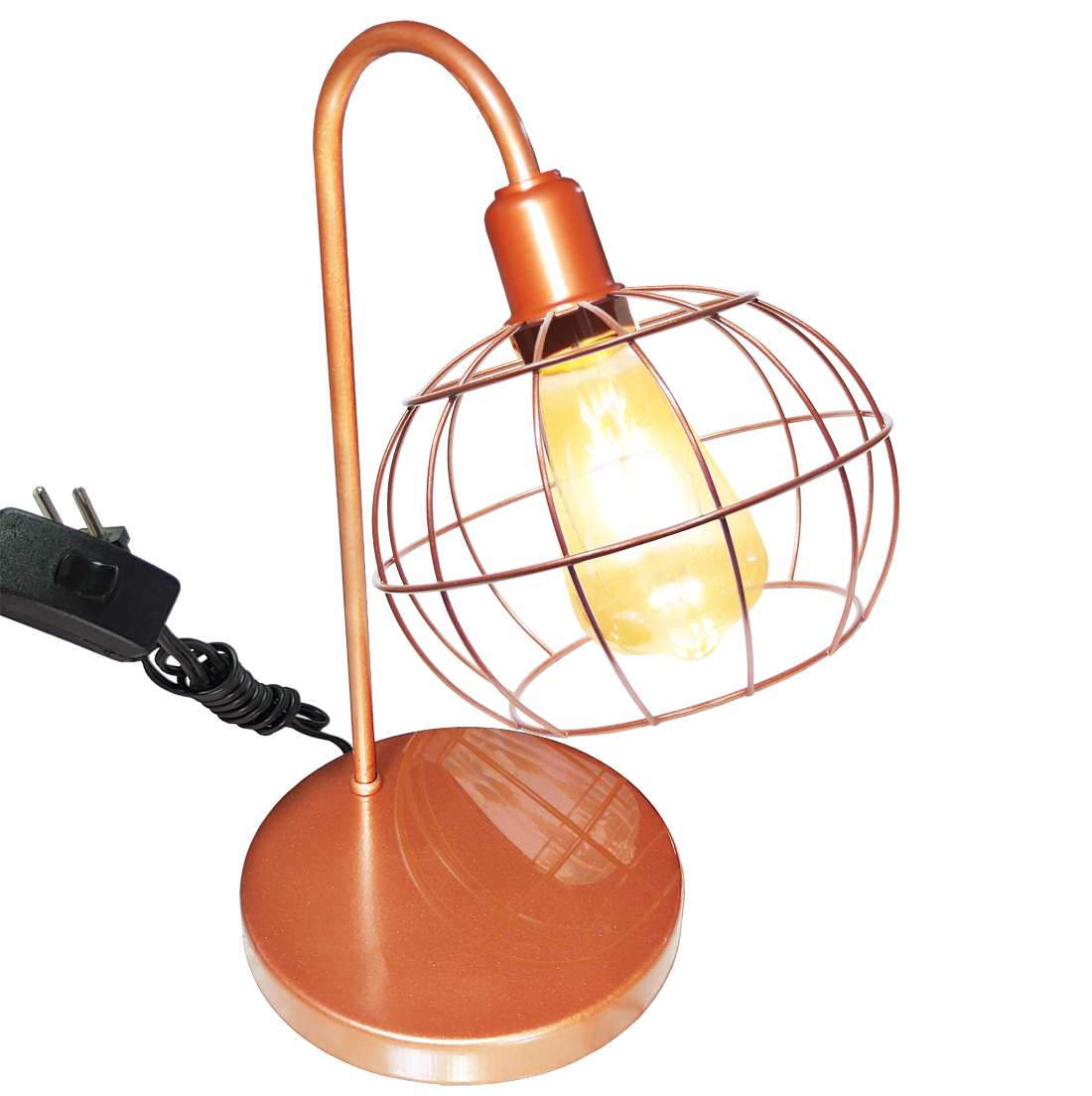 Lumin�ria de Mesa Aramado Tangerine 2 Cobre                                                         