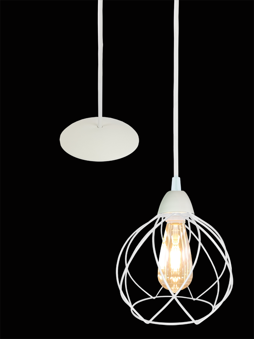 Pendente Aramado Crown Branco                                                                       