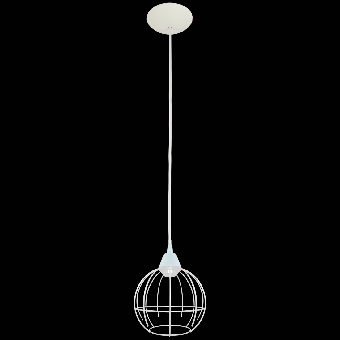 Pendente Aramado Bolinha Spider Gde Branco