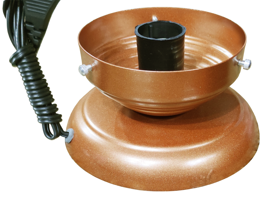 Abajur Bola de Cristal Cobre Sem Vidro Kit                                                          