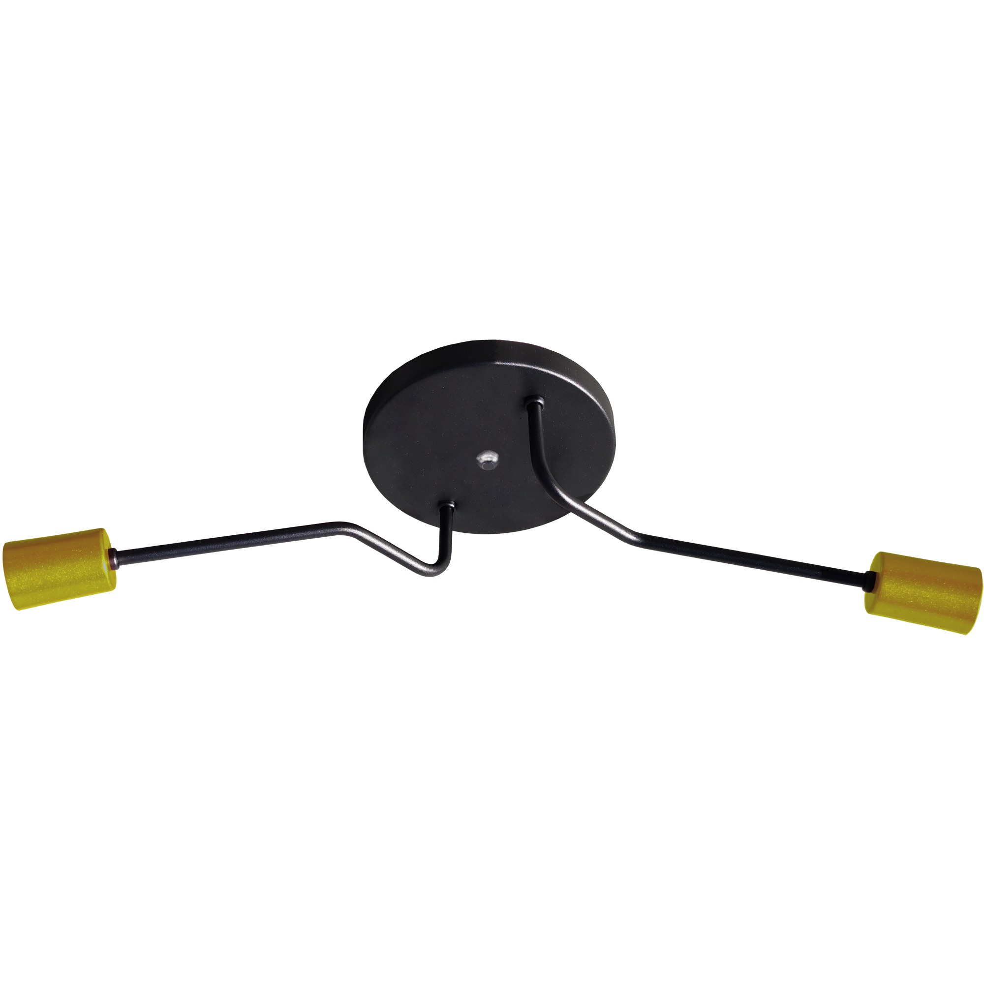 Lustre Sputnik Preto Com Dourado /2                                                                 